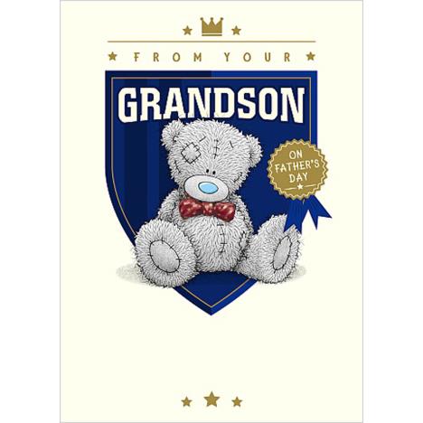 From Your Grandson Me To You Bear Fathers Day Card